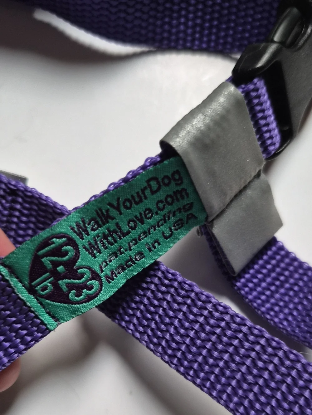 Walk Your Dog with Love Purple Harness-Size Small 12-23 Lbs